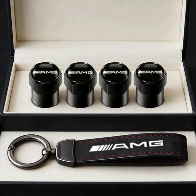 Auto Reifen Felgen Ventilkappen Abdeckung/Auto Schlüsselanhänger Ring Schlüsselanhänger Für Mercedes Benz AMG W203 W205 W206 W211 W220 W212 W201 W210 W108