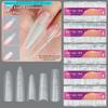 240pcs Ultra-Thin Double-Sided Fake Nails With Auxiliary Line No-Trace Nail Tips Clear Extension False Nails DIY