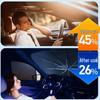 Umbrella-Style Car Windshield Sunshade for Heat and UV Protection