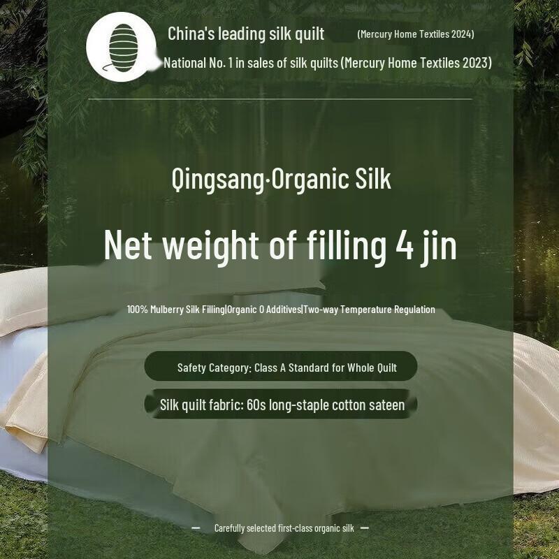 Mercury Home Textiles 100% Tussah Silk Quilt