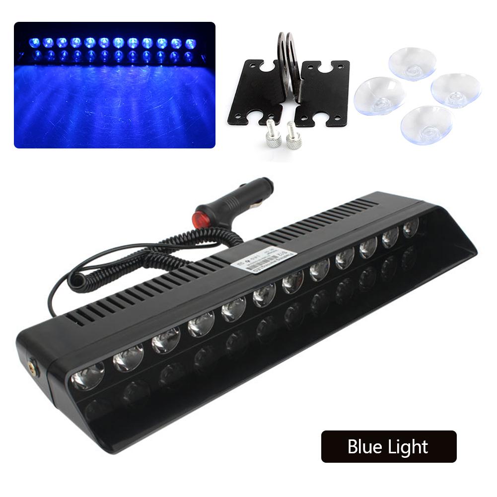 12V Emergency LED Strobe Light Police for Car Truck Red Blue Amber White LED Flasher Beacon Warning Lamp Car Light Assembly