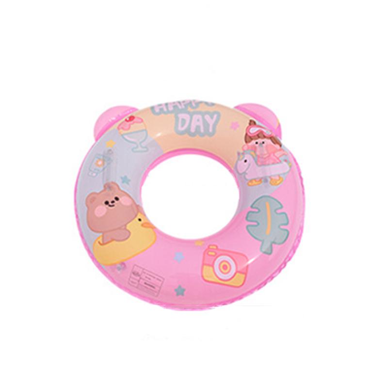 

Teddy Childrens Cartoon Bear Dinosaur Thickened Inflatable Ring Swimming Pink,NO.60(10-25KG)