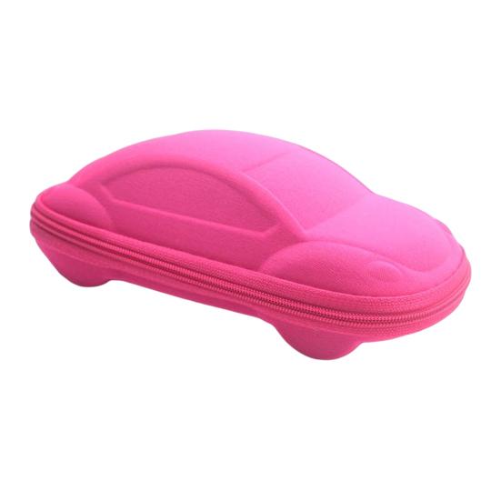 

Sunglasses Box Contrast Color Cute Zipper Car Shape Glasses Box Home Supplies