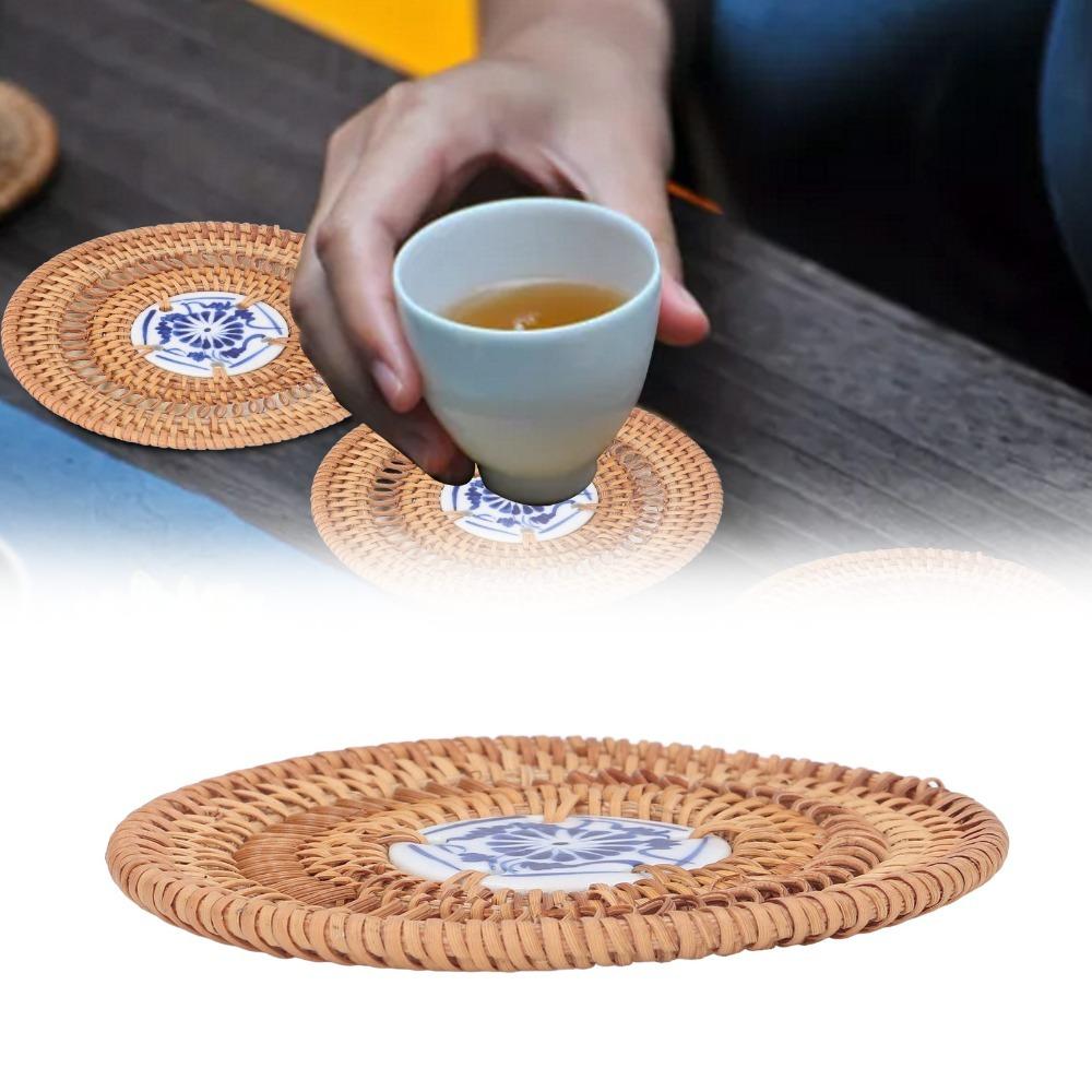 Autumn Vine Tea Set Pad Handcraft Anti Scald Mat Heat Dissipation Coaster Tea Table
