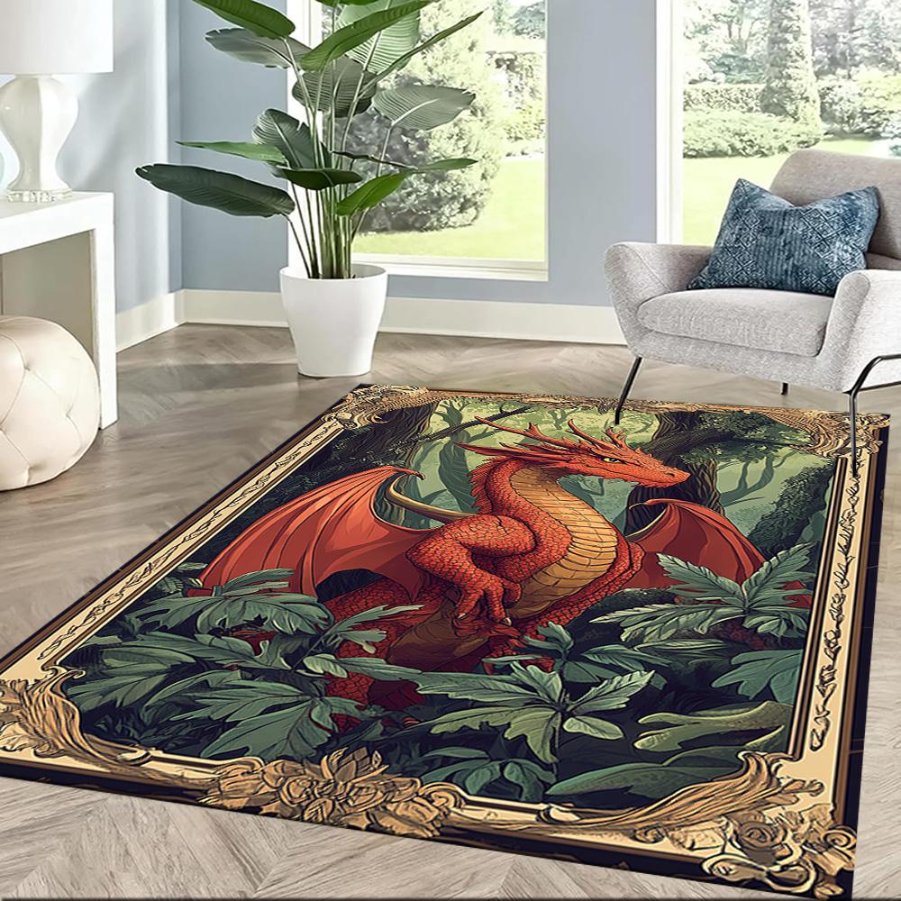 Dungeons & Dragons Floor Mat Design for Dining Room Kitchen Balcony Living Rooms Antislip Carpet Office home decor Spiritual Gift