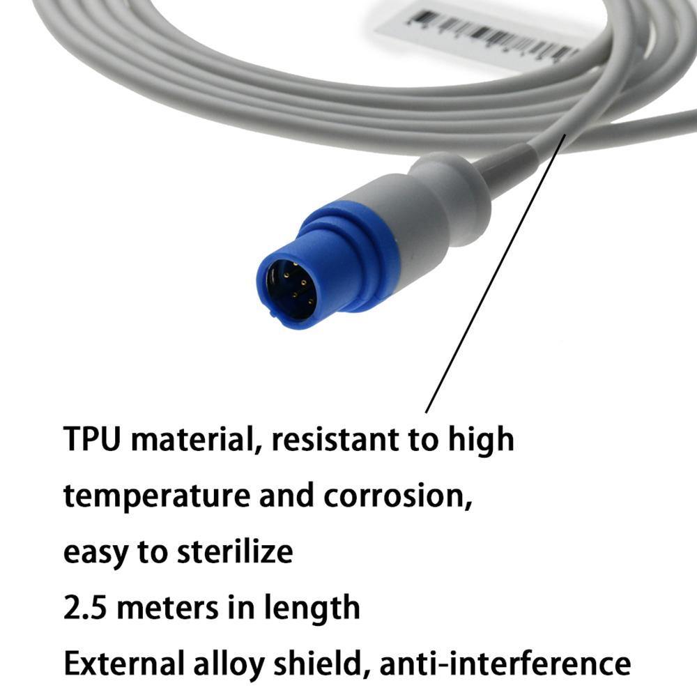 Kompatibel mit SIE*MEN*S, 7-poligen Patientenmonitoren, wiederverwendbarem SPO2-Sondensensor, SPO2-Fingersensor, Überwachung der Blutsauerstoffsättigungsdaten
