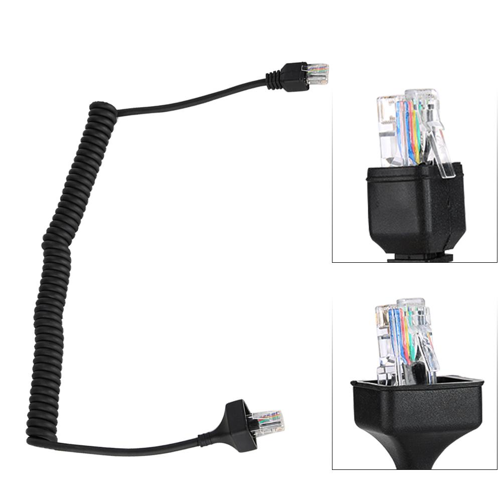 

8 Pin 50cm Mic Microphone Cable Wire Cord for Kenwood Radio Black