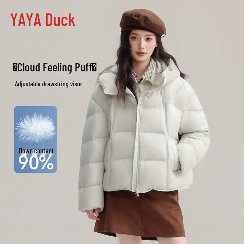 YAYA Women's Winter Puffer Hooded Down Jacket