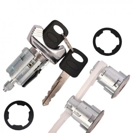 Ignition Door Lock Cylinder Set For Ford Bronco Pickup F150/250/350 1992-1995