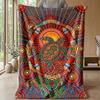 Space Turtles Journey Theme blanket Lightweight Warm Flannel Blanket Decorative Throw Blanket for Home Decoration