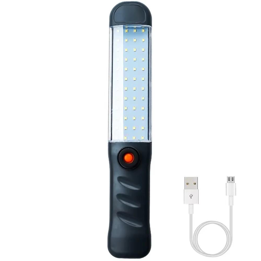 Rechargeable LED Handheld Flashlights With Magnetic Powerful Camping Lantern Outdoor Emergency Light For Car Repair Household