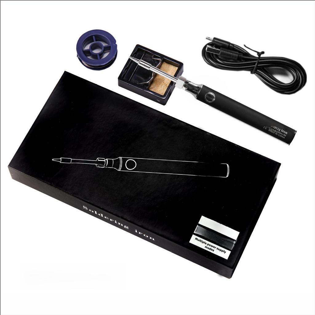 Portable 5V USB Soldering Iron: Compatible with Power Bank for Charging and Repairs