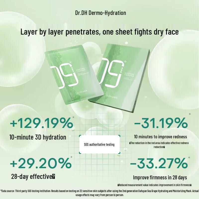 Dafuyan Sea Grape Hydrating & Repairing Facial Mask