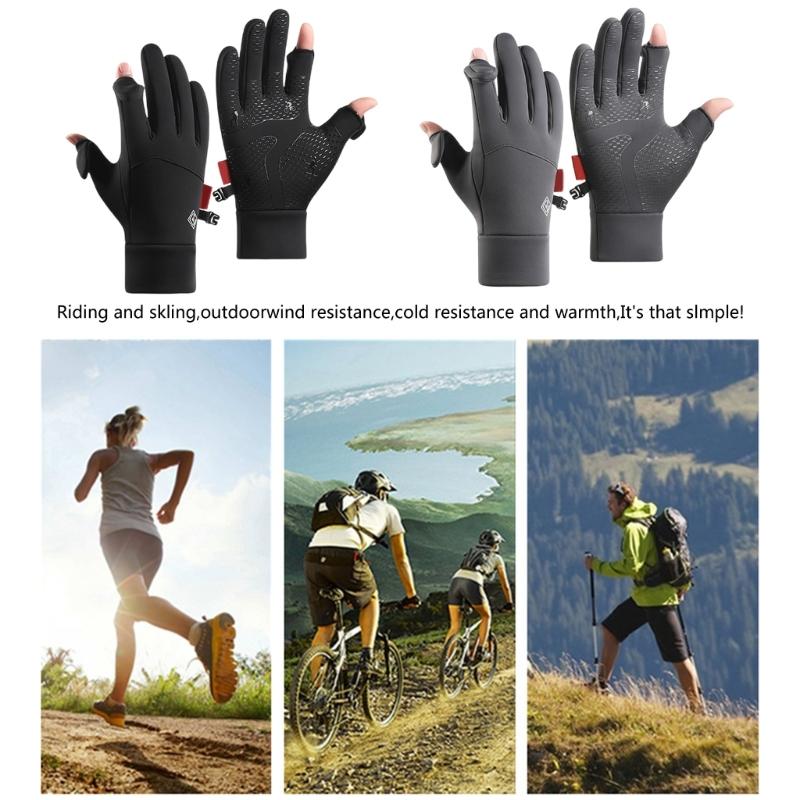 Winddichte Kältefeste Touchscreen Sport Thermohandschuhe zum Skifahren Warme Skihandschuhe Winterhandschuhe Verdickte Schneehandschuhe