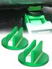 Largoods Magnetic Jack Pad Aluminum Material Pinch Welding Jack Adapter Jack Up Adapter Universal Jack Attachment Set of 2 Green