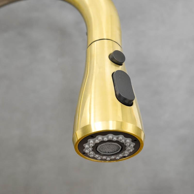 SIMPLE antique brass freestanding kitchen tap
