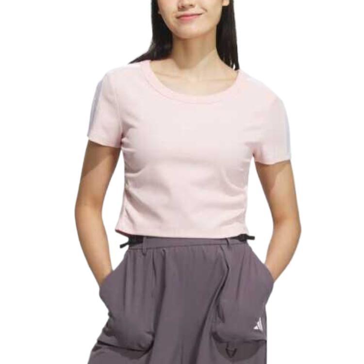 (WMNS) adidas Dance T-Shirt Asia Sizing 'Pink' Women's JY7650