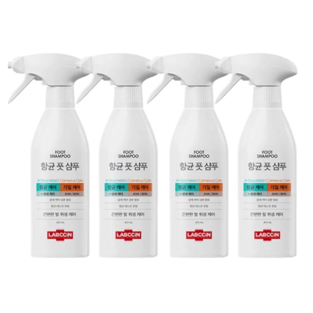 LABCCIN Antibacterial Foot Shampoo 410ml Containers x 4