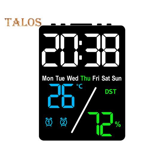 

Большие цифровые настенные часы Компактный дизайн Портативный работающий от батареи температурный дисплей Светодиодный будильник с большими цифрами