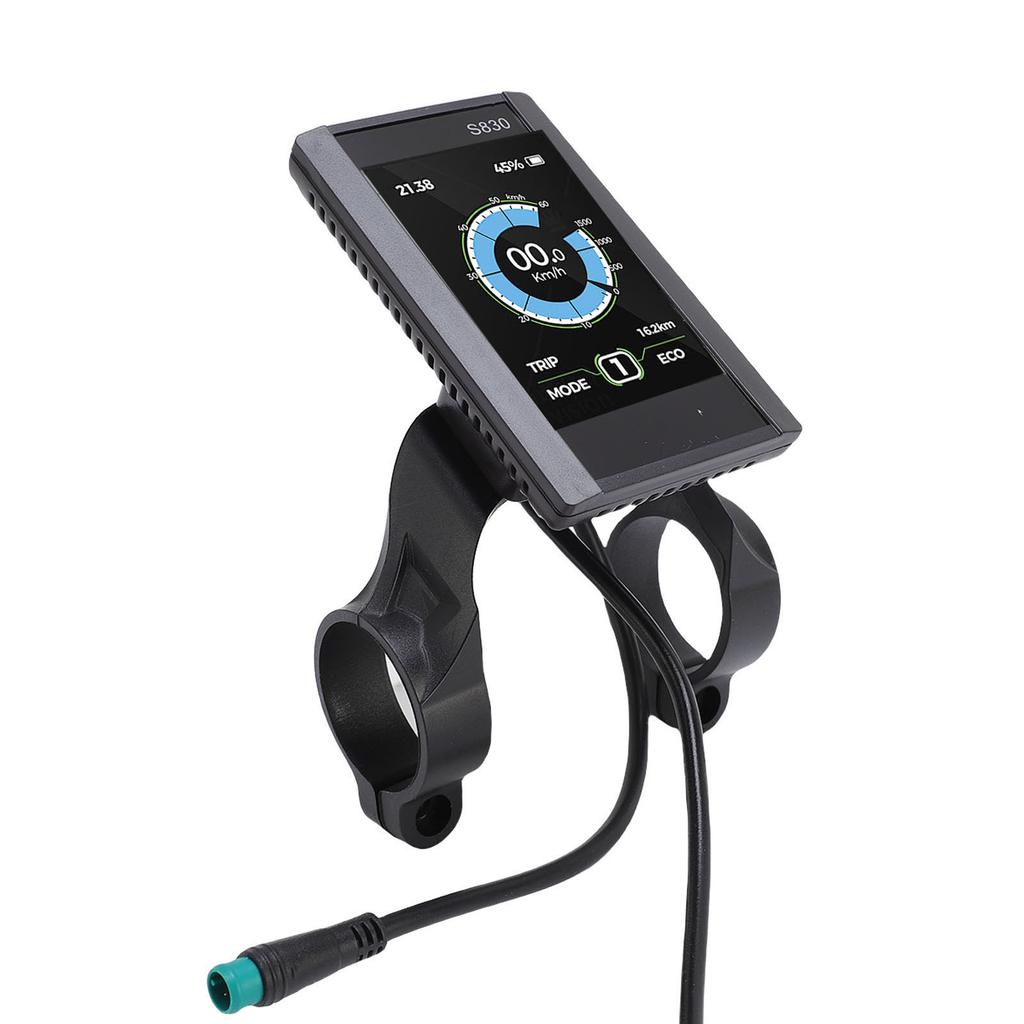 Electric LCD Display Meter LCD S830 Display Screen Control Panel with 5 Core Water Proof Cable for Electric Bike Scooter