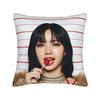 Kpop Style Cool Girl Lisa Pillow Case Vintage Pillow Cover Comfy Pillowcases For Living Room Sofa