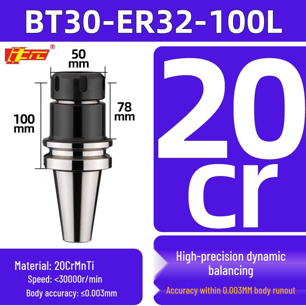 High Precision ER25/32 CNC Tool Holder, BT40/BT30/BT50, Dynamic Balancing for CNC Machining Centers