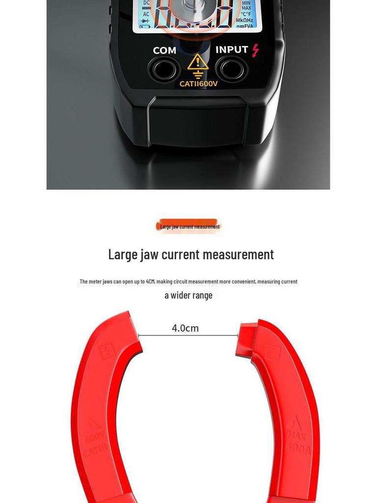High-Precision Digital Clamp Meter – Automatic Intelligent Multimeter for Electricians