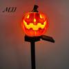 Rust Proof Metal Ground Insert Lights Solar Halloween Pumpkin Light, Waterproof Garden LED Outdoor Easy Install Soil Stakes Lamp with Stake