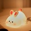 Cute Animal LED Night Light Touch Sensor Cartoon Kid's Nightlights Silicone Holiday Christmas Gift Bedside Lamp Bedroom Decor