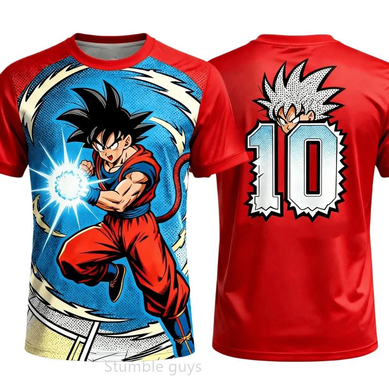 Children Dragon Ball Z Sportswear Trunks Krillin Kids Short Sleeve Tee Boys Football Star's Same Tshirt Man Clothes