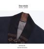 Men's 2025 Winter 100% Wool Tweed Down Vest - White Duck Down, Business Casual Style