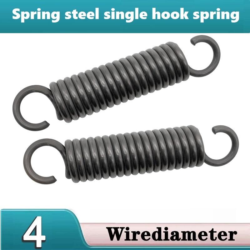 Spring steel single hook spring,Oven spring ,Wire Dia 4mm,Outer Dia 25mm,Length100/120/150/180/200/220/250/280/300mm.