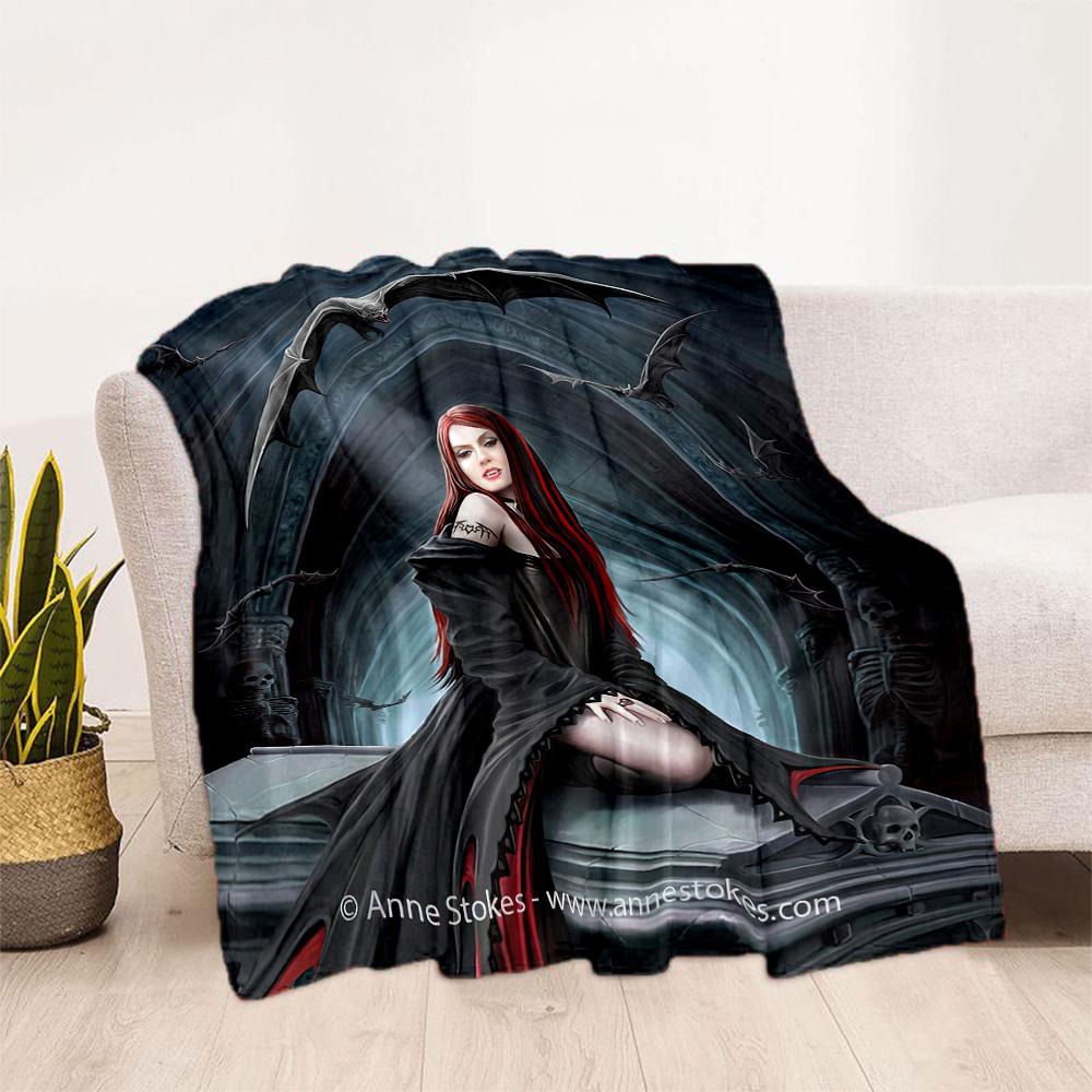 Gothic Style Blanket Ultra-Soft Suitable for Bedding Chair Sofa for All Occasions Stylish Decor Ideal Gift For Birthday Valentine'S Day