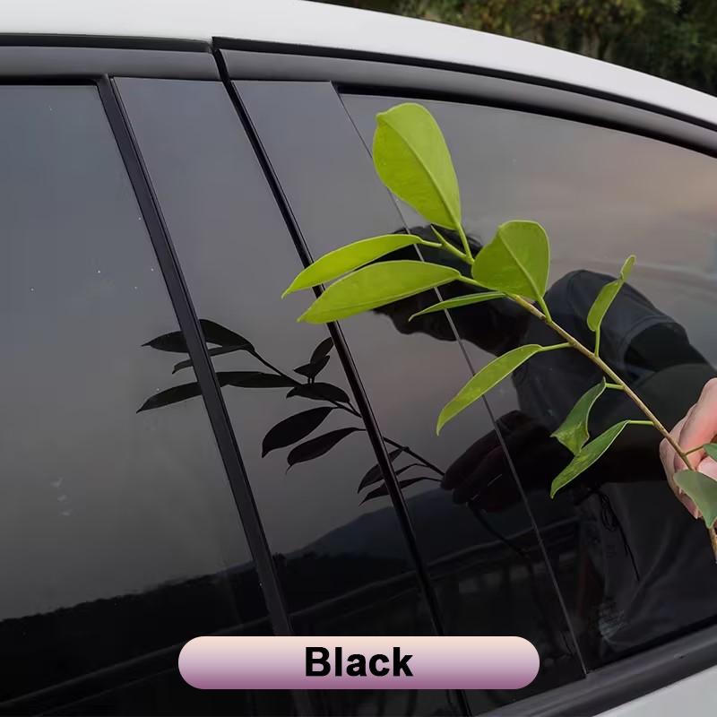 For Mercedes-Benz GLC X254 C254 ~2024 8PCS Center B C Pillar Window Trim Cover Mirror Effect PC Sticker Car Auto Accessories