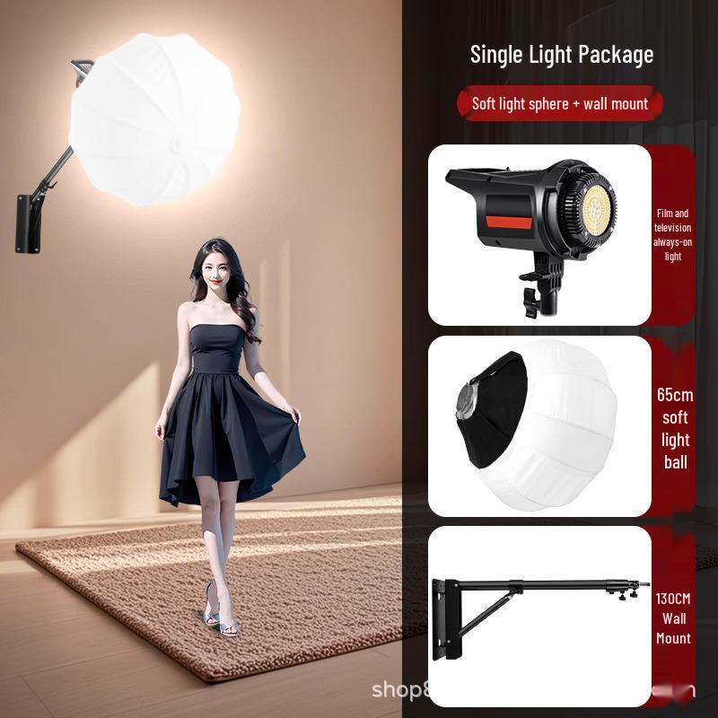 Retractable Cantilever Wall Mount for Multi-Angle Photography Lighting