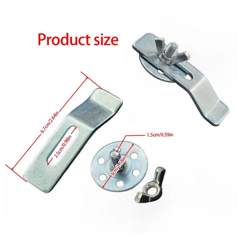 Professional AntiDrop Sink Mounting Hardware Kit With 12 Metal Clip For Various Basins Size