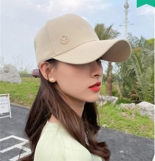 French M standard cap women's spring summer sunshade baseball cap men ins Internet celebrity versatile hat trendy hat