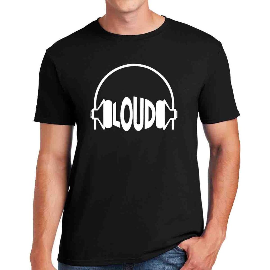 Funny Loud Records T-Shirt 100% Cotton Music Men's Funny Joke Top Tee