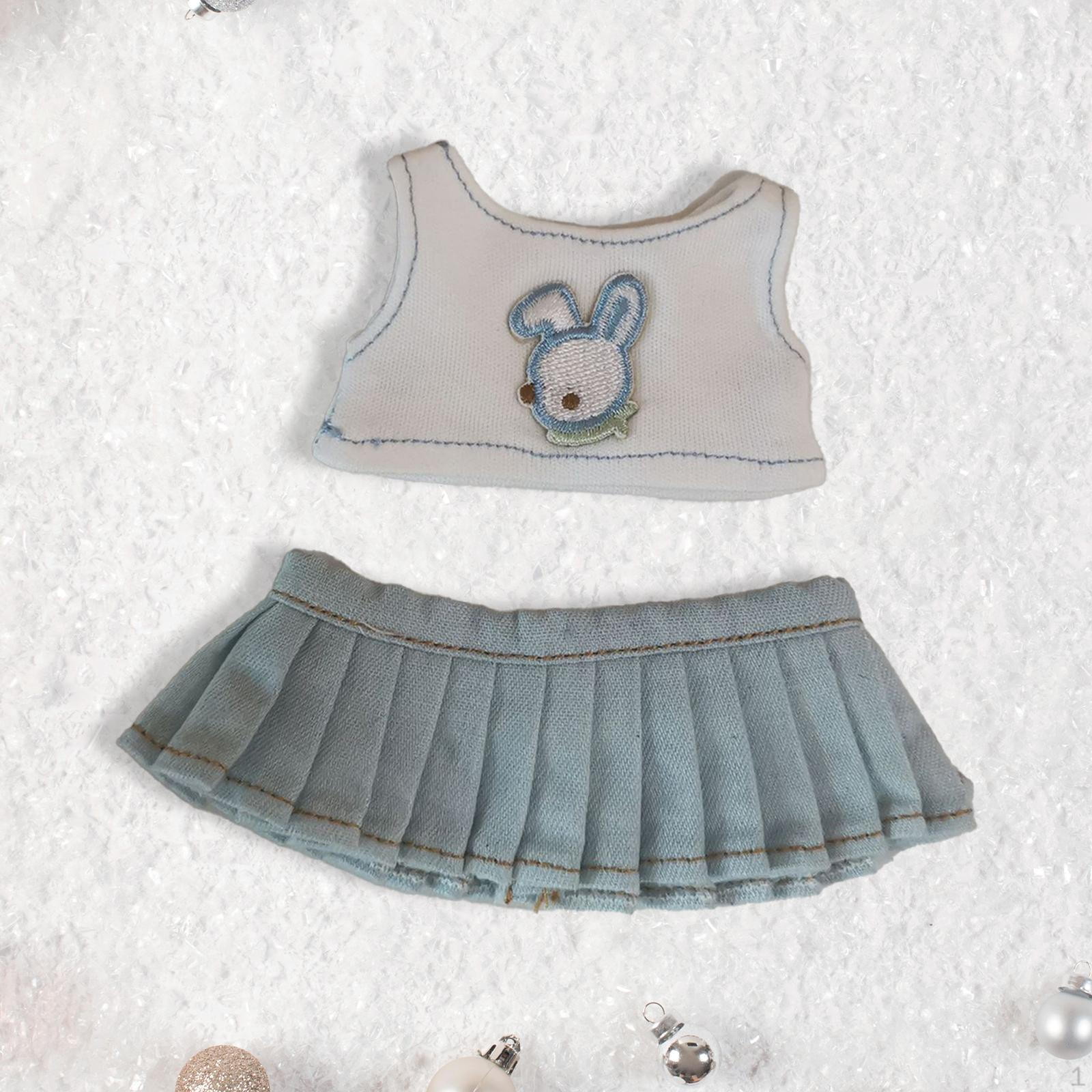 

Одежда для кукол 6 дюймов, комплект юбок для кукол, футболки и аксессуары для игры, одежда своими руками