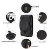 Bolsa de Cintura Masculina para Celular de 6,3" com Tampa Flip - Bolsa de Cinto Casual para Meia-Idade e Idosos
