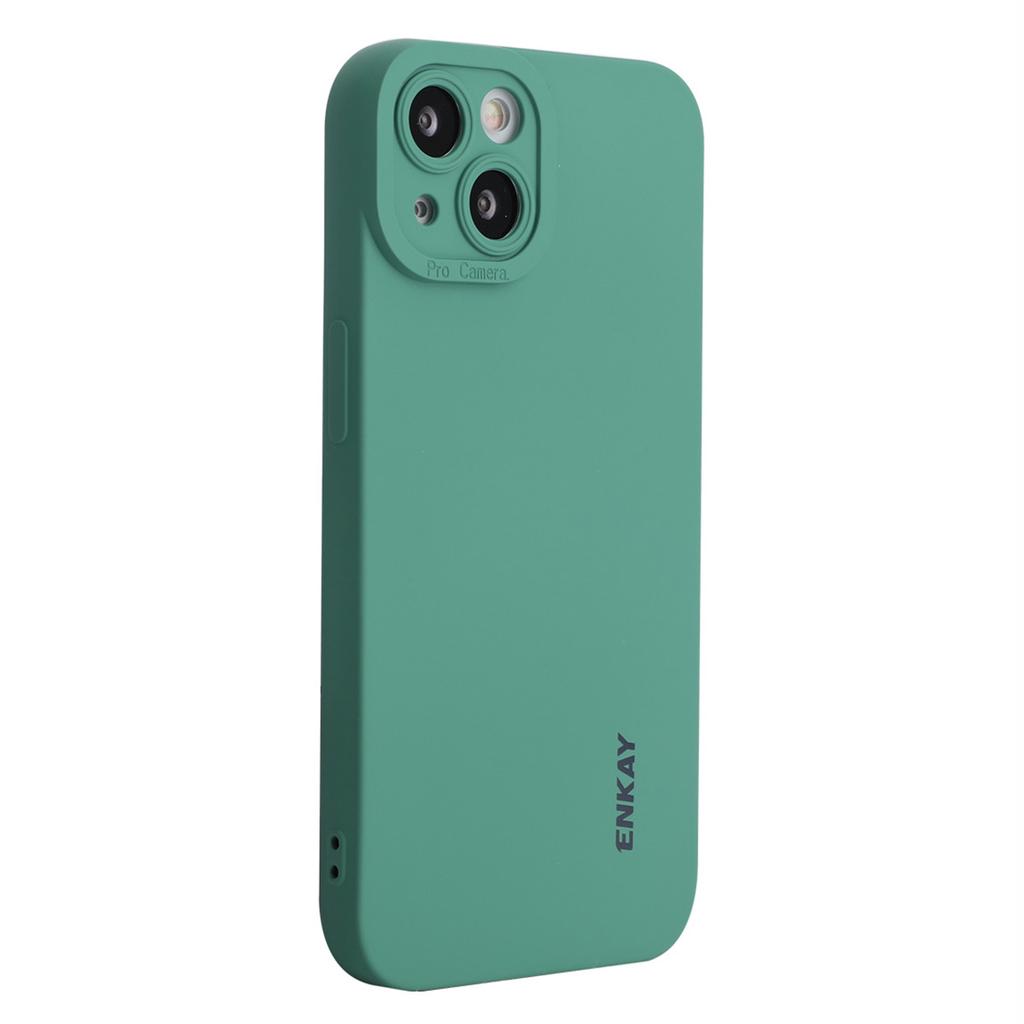ENKAY HAT PRINCE For iPhone 15 Plus Case Precise Cutout Bump Proof Liquid Silicone Phone Cover