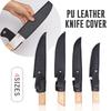 Messerscheiden-Taschen PU-Leder Holster Gürteltasche Gerade Messerhalter Tragen Langlebig Küche Koch Kochmesser Aufbewahrungstasche