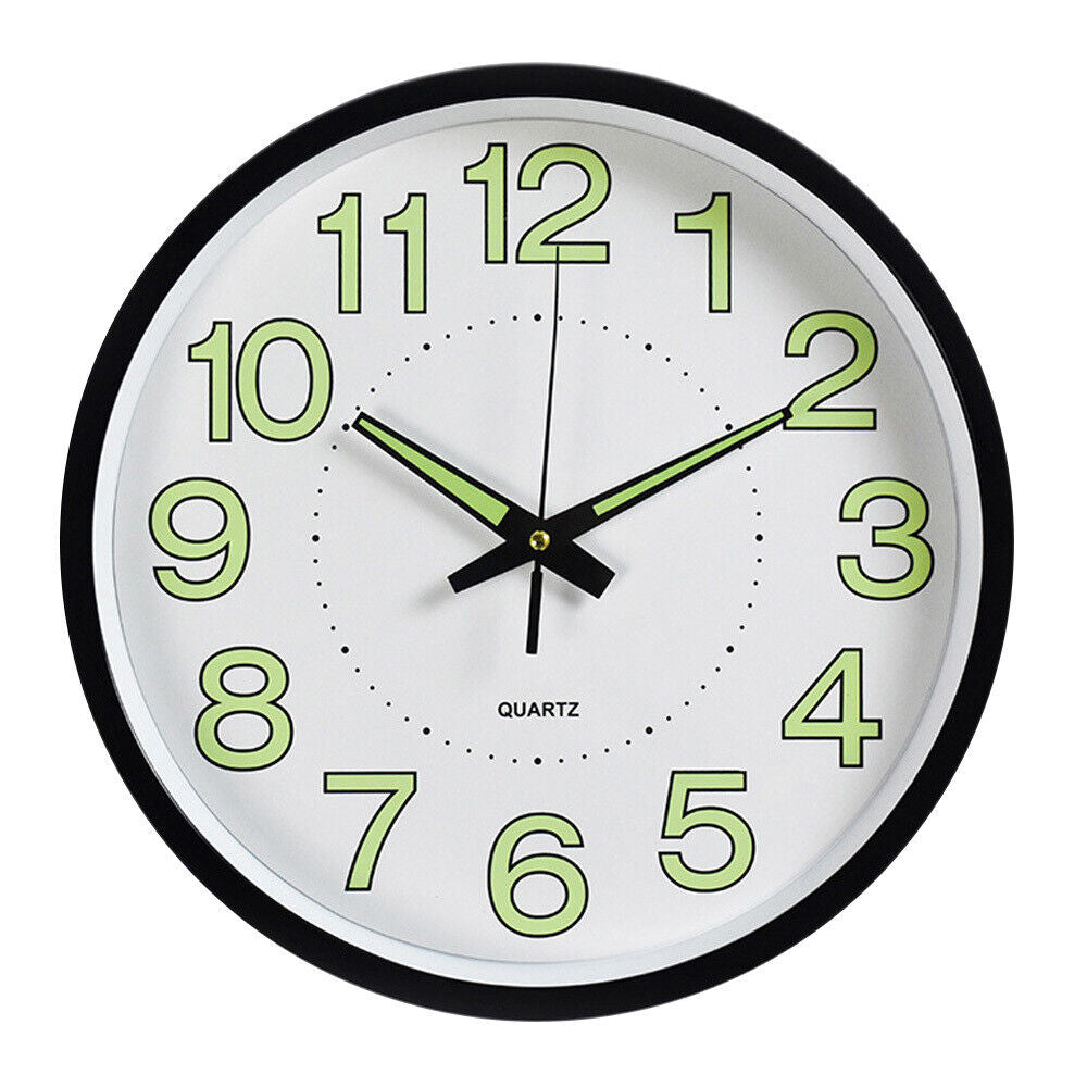 Horloge murale lumineuse qui brille dans la nuit, 30Cm, décoration d'intérieur