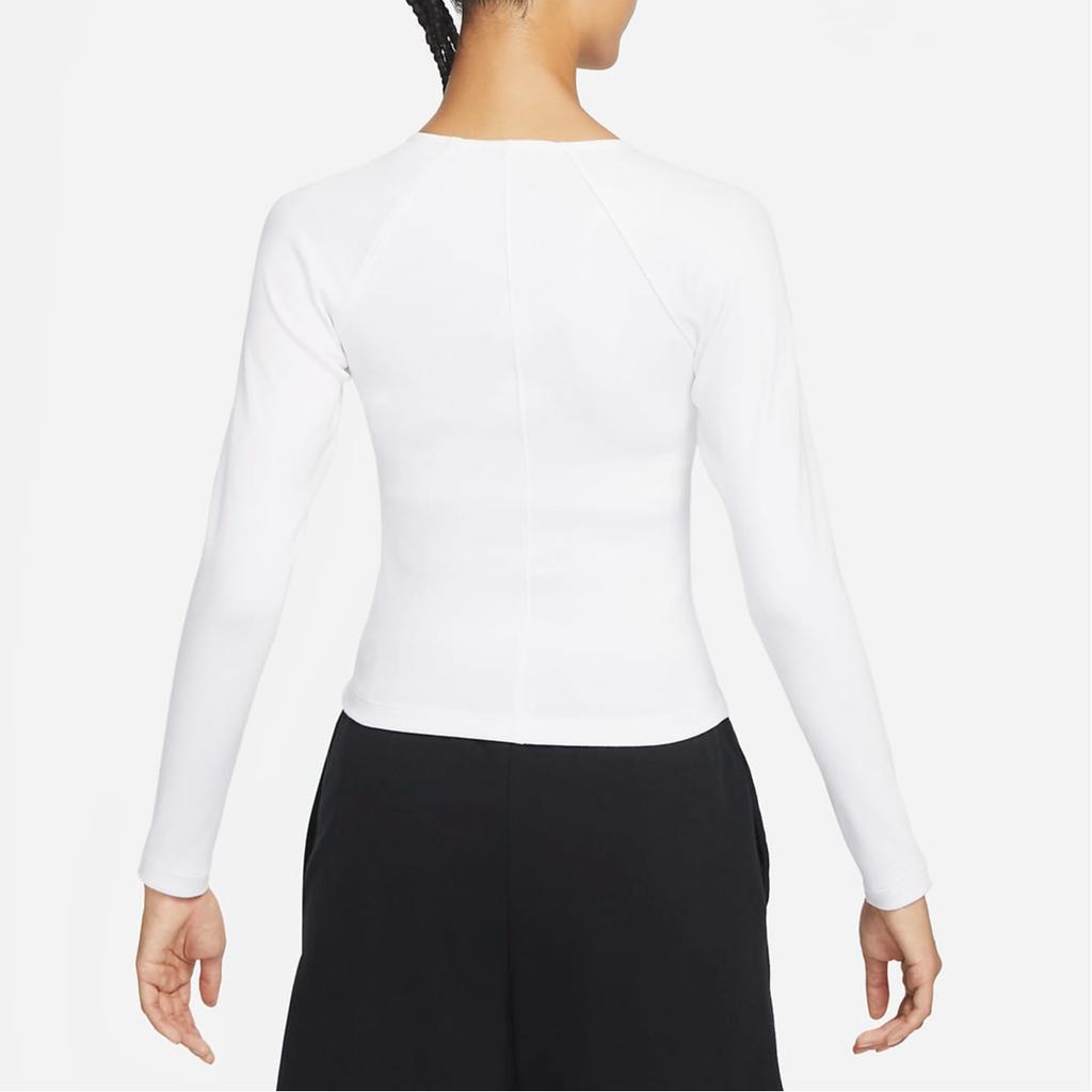 Nike Sportswear Logo Embroidered Double Zip Funnel Neck Jacket Women Jacket White FD2377-100