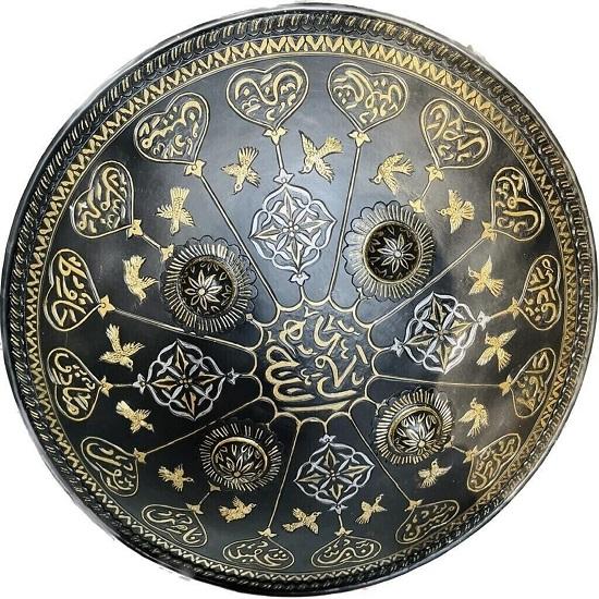Marine Mughal Islamic Warrior Arabic Inscription Islamic Shield