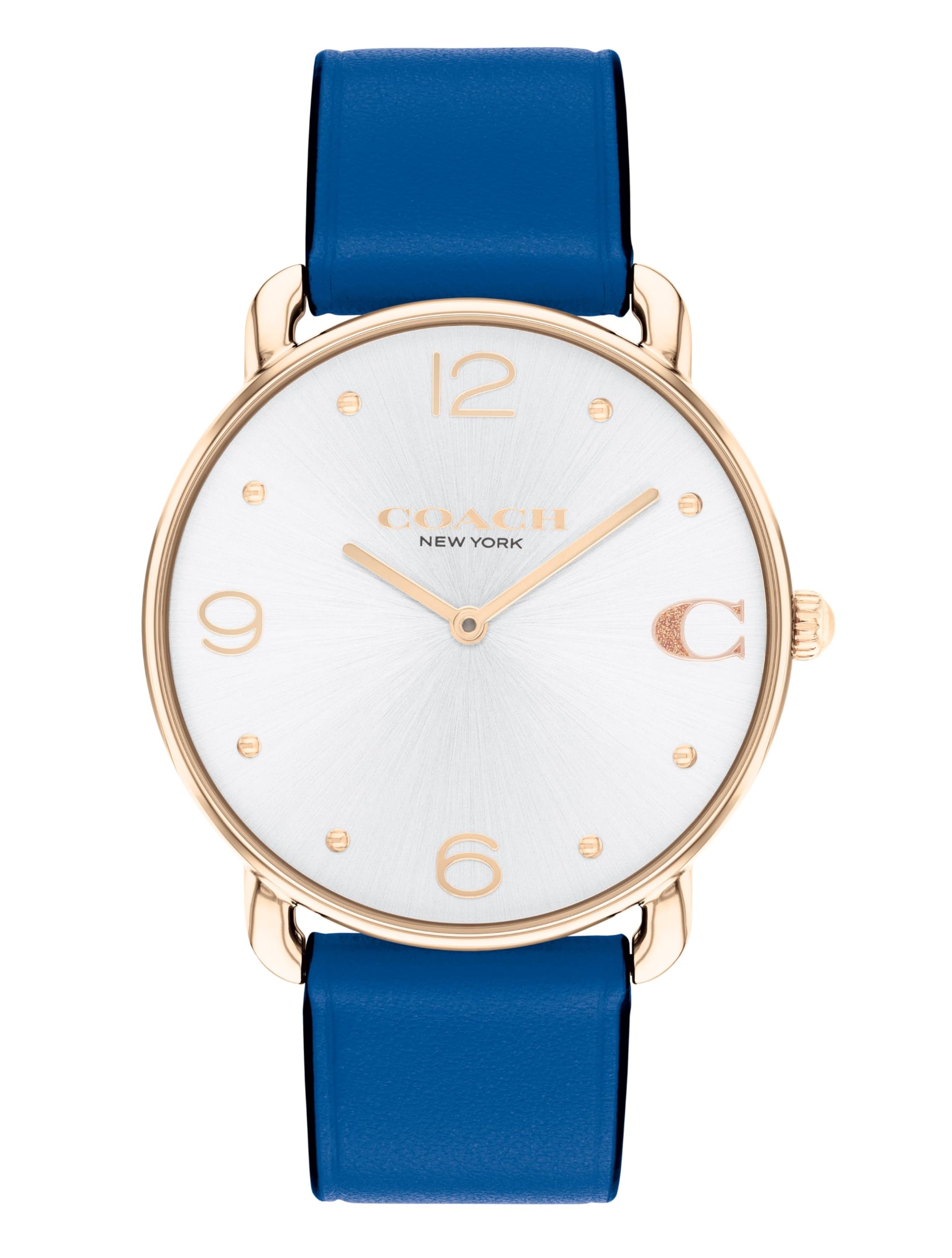 Watch ELLIOT Silver Dial Leather Strap 14504203 [Coach][Authorized Import] Women s