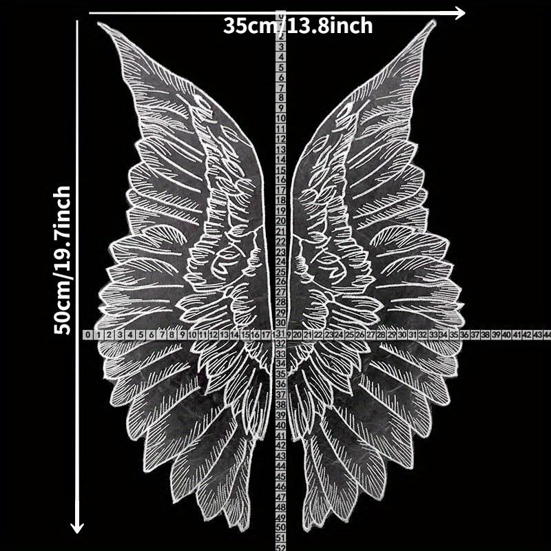 1PC Butterfly Wings Embroidered Cloth Attached Collar Cape Design Handmade DIY Jewelry Materials for Shooting Set Decoration