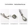 5Pcs Replacement Zipper Pull Puller For Bag Suitcase Backpack Tent Zipper Ropes Clips Lock Zip Slider Apparel Accessories