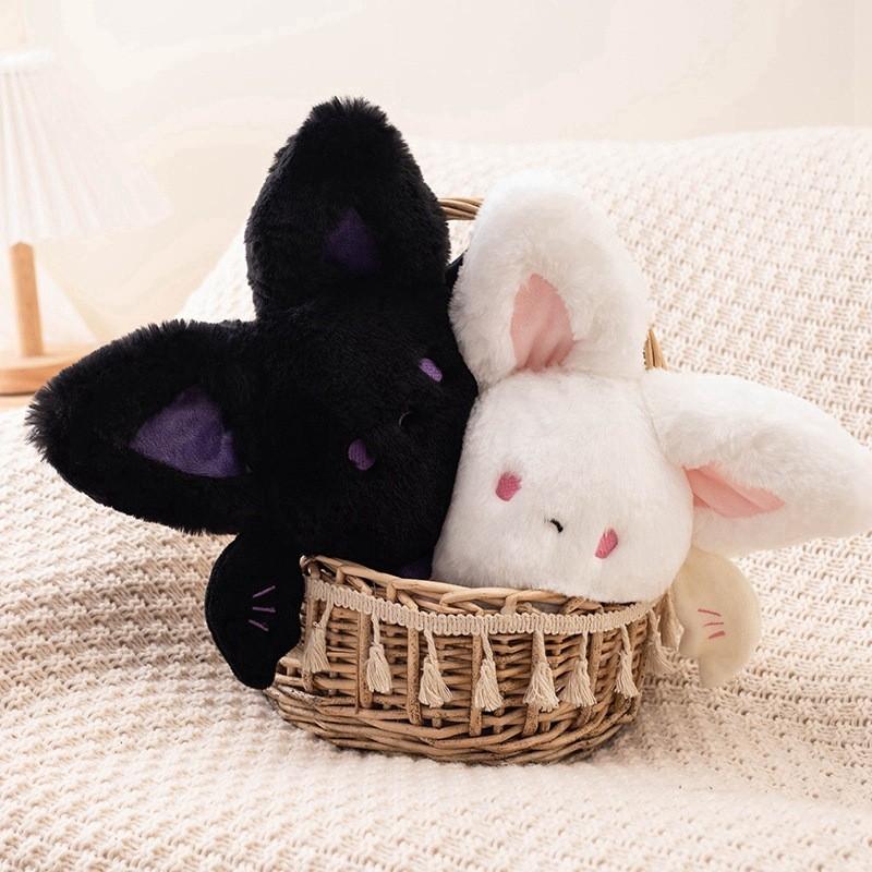 Round Bat Halloween Plush Toy Stuffed Animal Doll Bedroom Decoration 20cm Gift