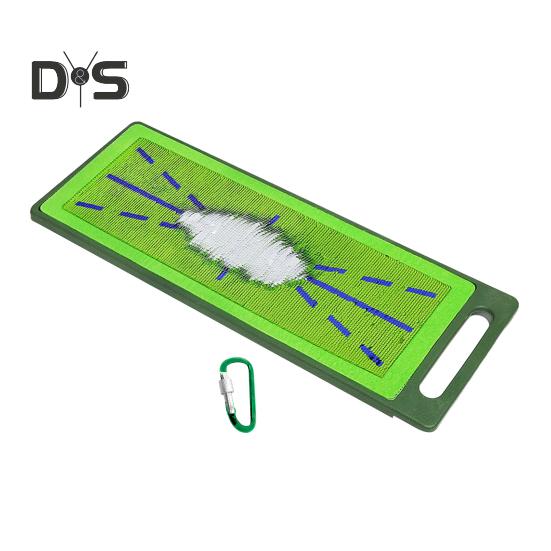 

Коврик для гольфа с искусственным покрытием, переносной противоскользящий ударный коврик с карабином, для тренировок по гольфу в помещении и на открытом воздухе, для мужчин зелёный